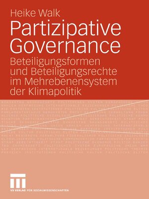 cover image of Partizipative Governance